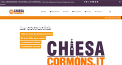 Desktop Screenshot of chiesacormons.it